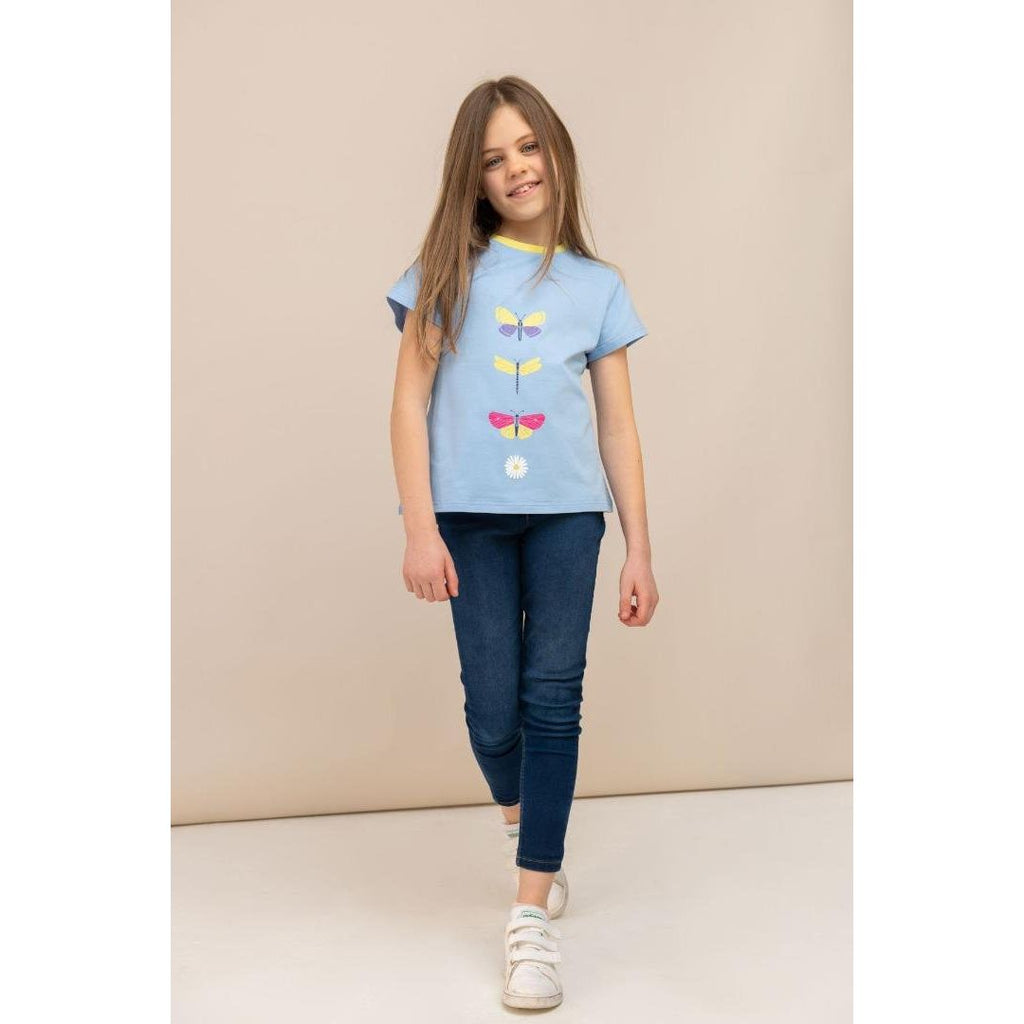 Little Lighthouse Causeway Short Sleeve - Butterfly Print - Beales department store