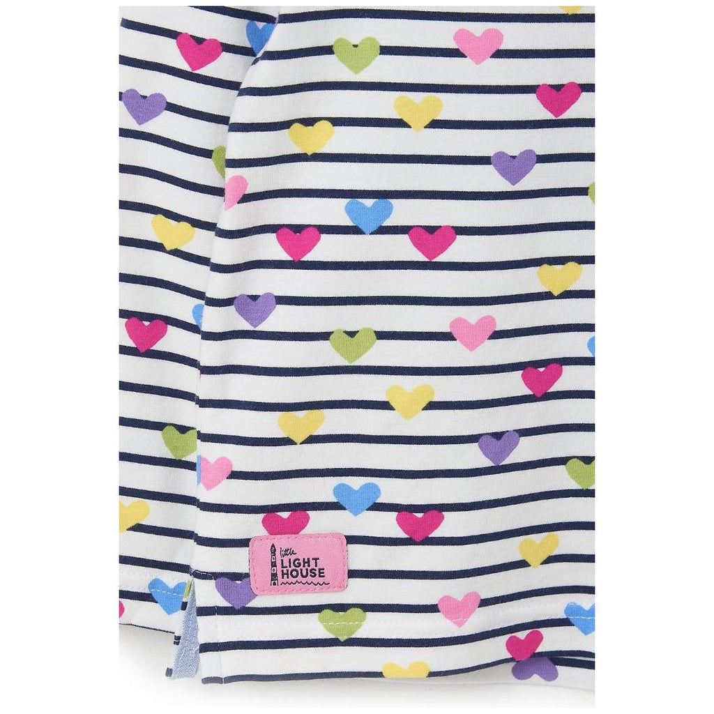 Little Lighthouse Causeway Top - Heart Print - Beales department store