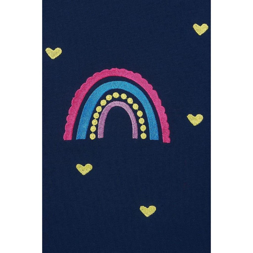 Little Lighthouse Causeway Top - Rainbow Applique - Beales department store