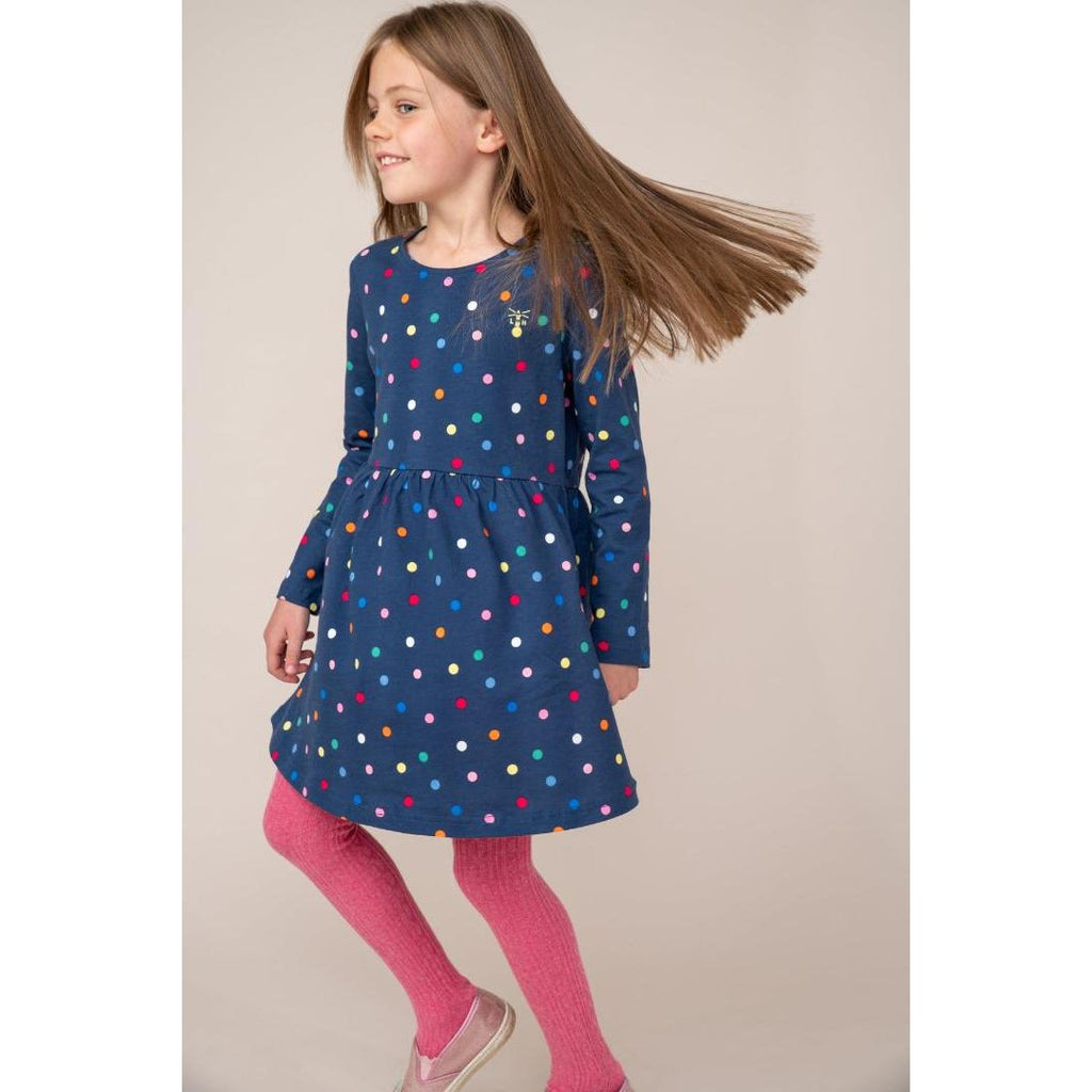 Little Lighthouse Ellie Dress - Dot Print - Beales department store