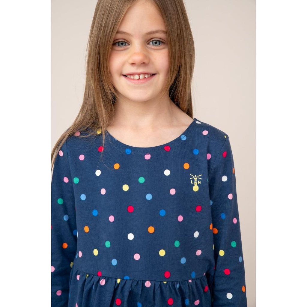 Little Lighthouse Ellie Dress - Dot Print - Beales department store