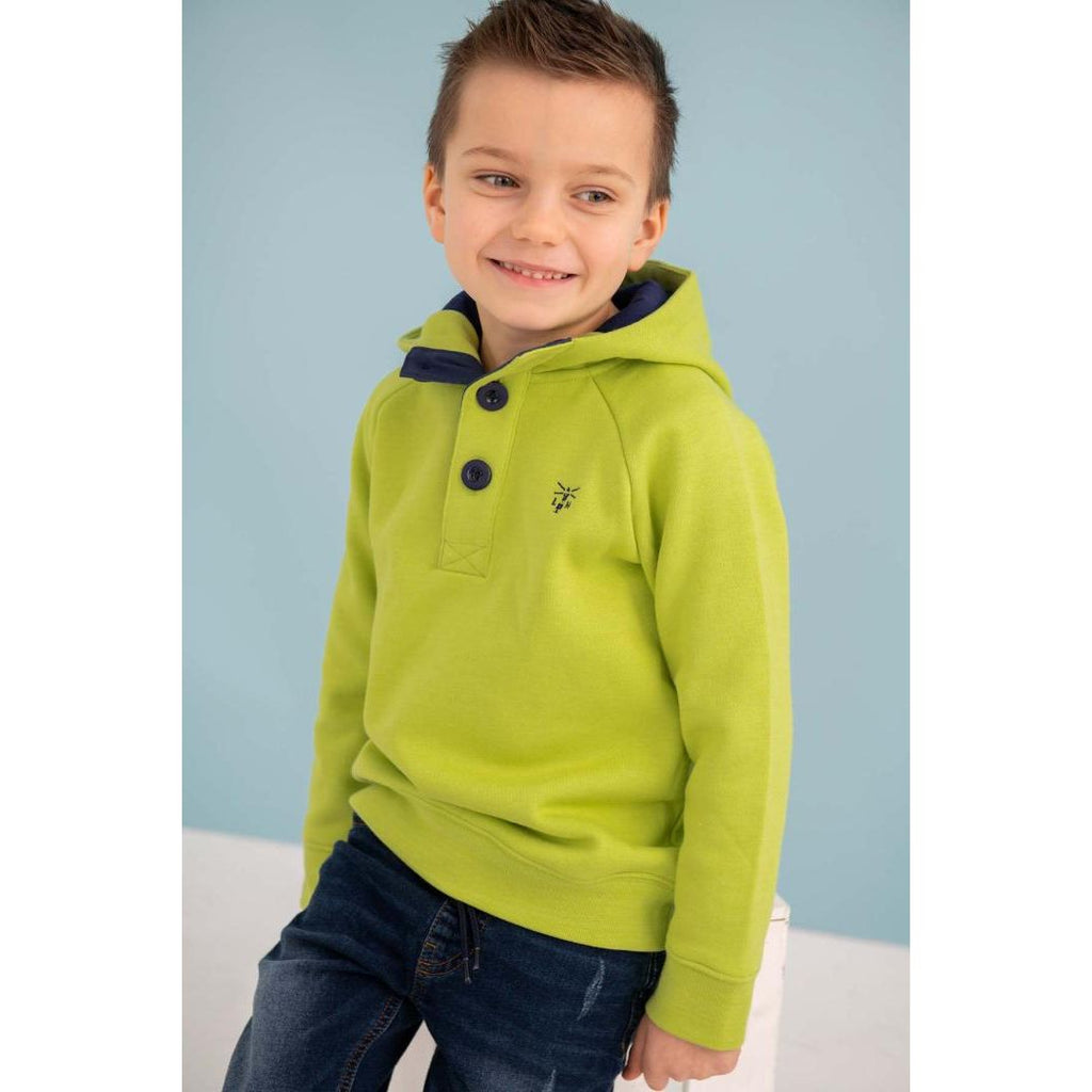 Little Lighthouse Jack Hoodie - Lime - Beales department store