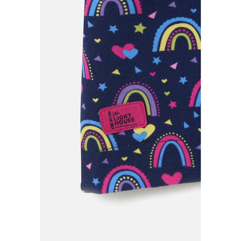 Little Lighthouse Penny Dress - Rainbow Print - Beales department store