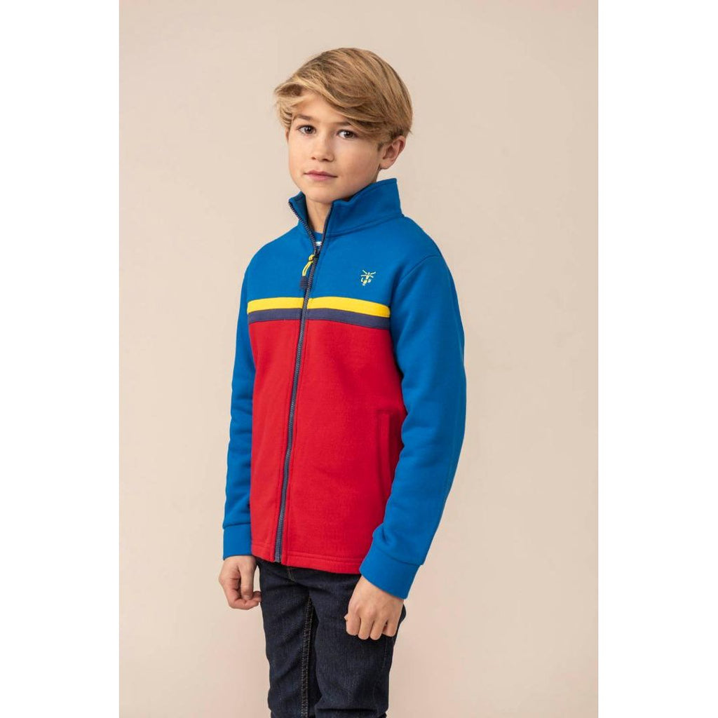 Little Lighthouse Zach Full Zip - Ocean Blue - Beales department store