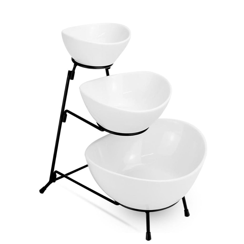 Maison & White 3 Tier Serving Set Bowls - Beales department store