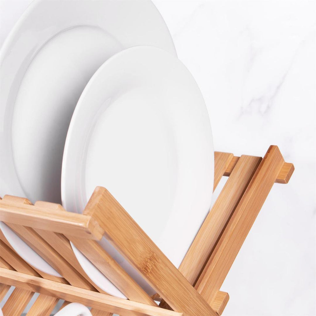 Maison & White Bamboo Dish Drying Rack - Beales department store