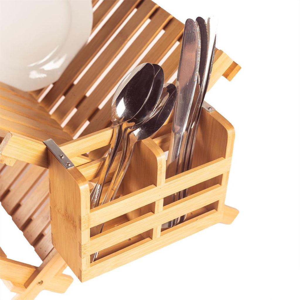 Maison & White Bamboo Dish Drying Rack - Beales department store