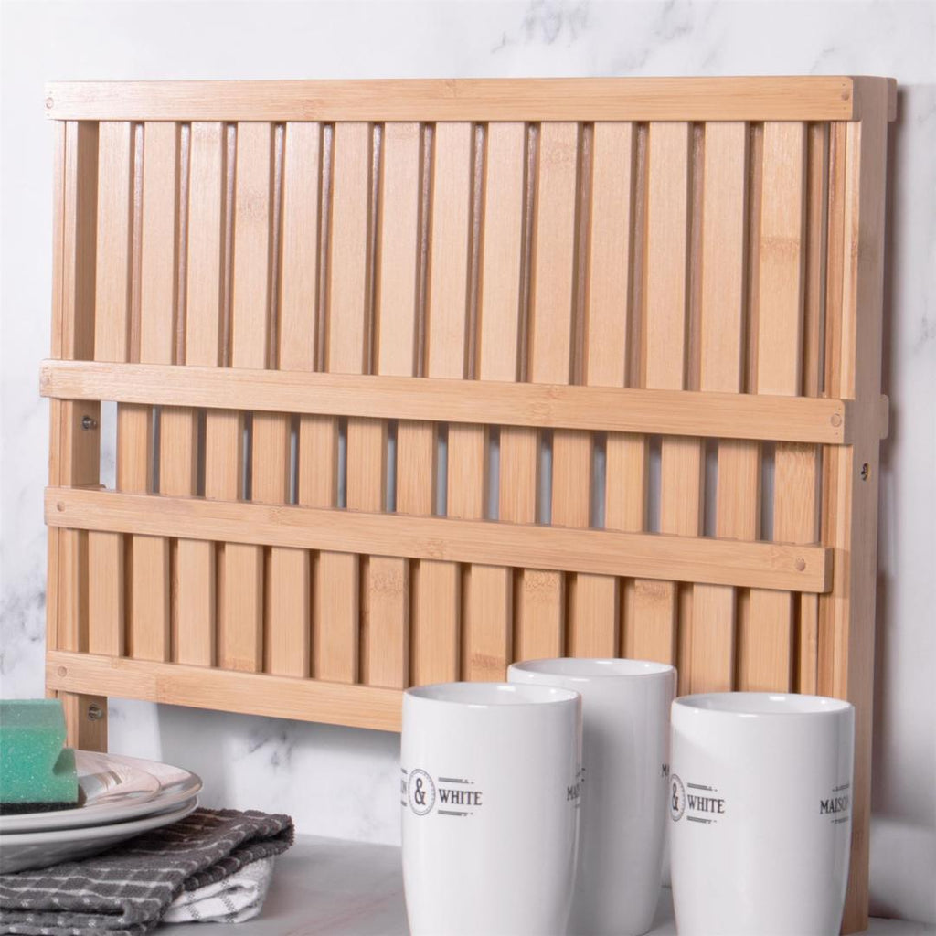 Maison & White Bamboo Dish Drying Rack - Beales department store