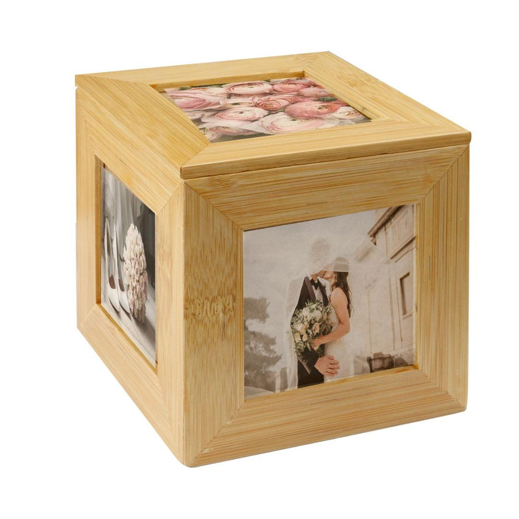 Maison & White Bamboo Photo Cube - Beales department store