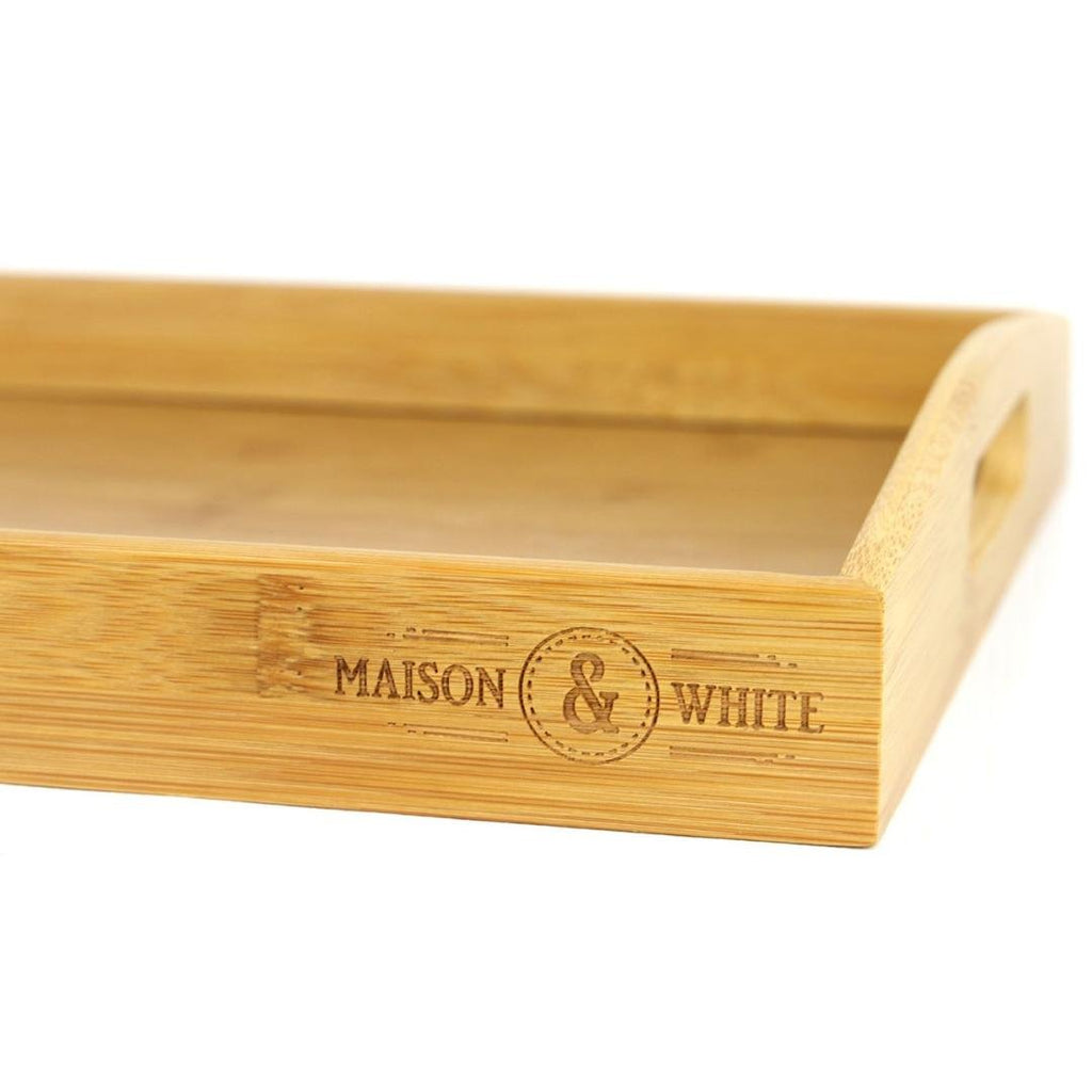 Maison & White Bamboo Serving Trays - Set of 3 - Beales department store