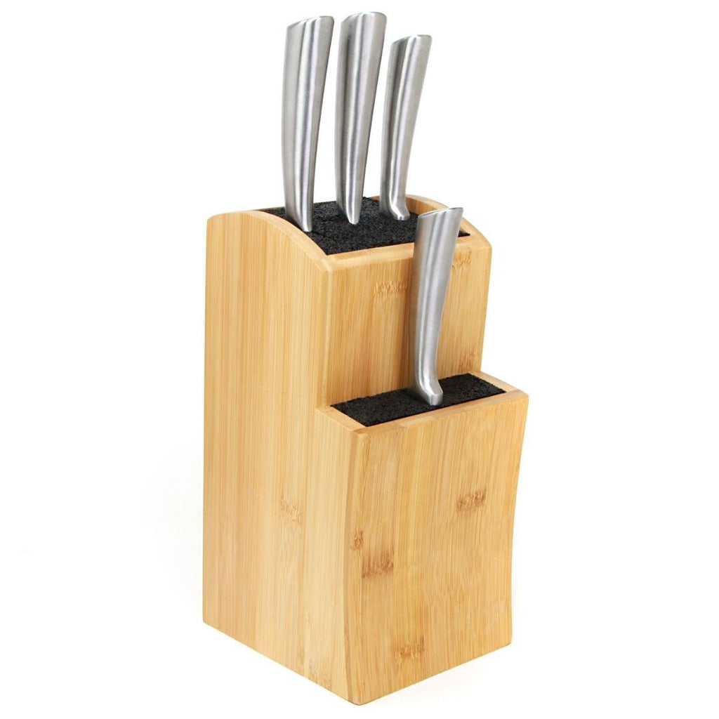 Maison & White Universal Bamboo Knife Block - Beales department store