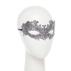 Silver Metallic Lace Mask