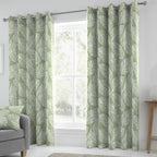 Matteo Green Eyelet Curtains