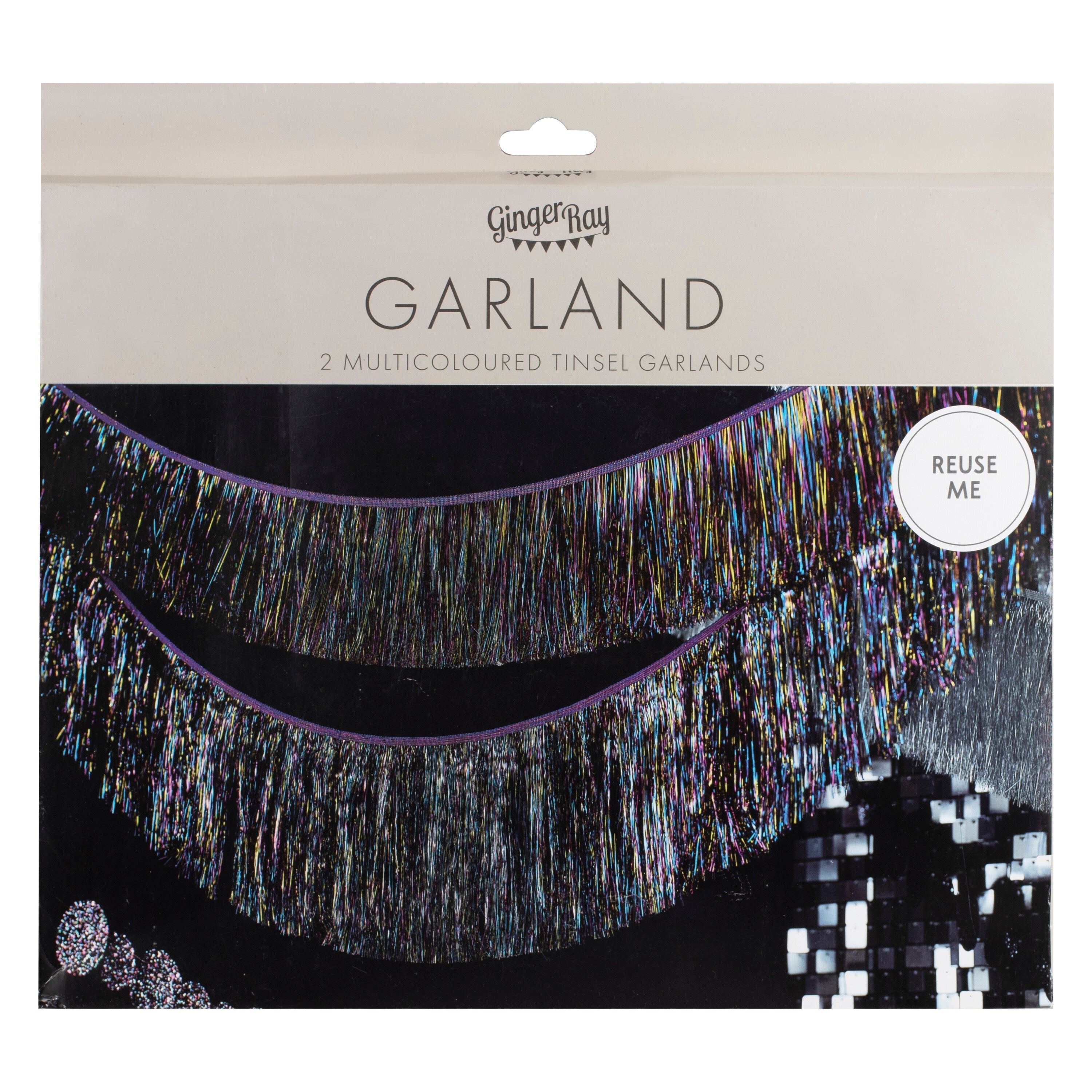 Christmas Tinsel Garland Decoration