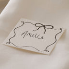 Black and White Bow Place Cards