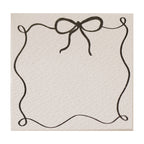 Black and White Bow Place Cards