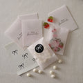 His and Hers Vellum Wedding Sweet Bags with Stickers- 5 Inner Pack