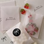 His and Hers Vellum Wedding Sweet Bags with Stickers- 5 Inner Pack