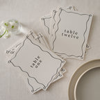 Cream and Black Wedding Table Numbers