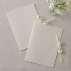 Cream His and Hers Wedding Vow Books- 5 Inner Pack
