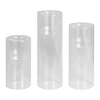 Clear Glass Pillar Candle Holders- 1 Inner Pack