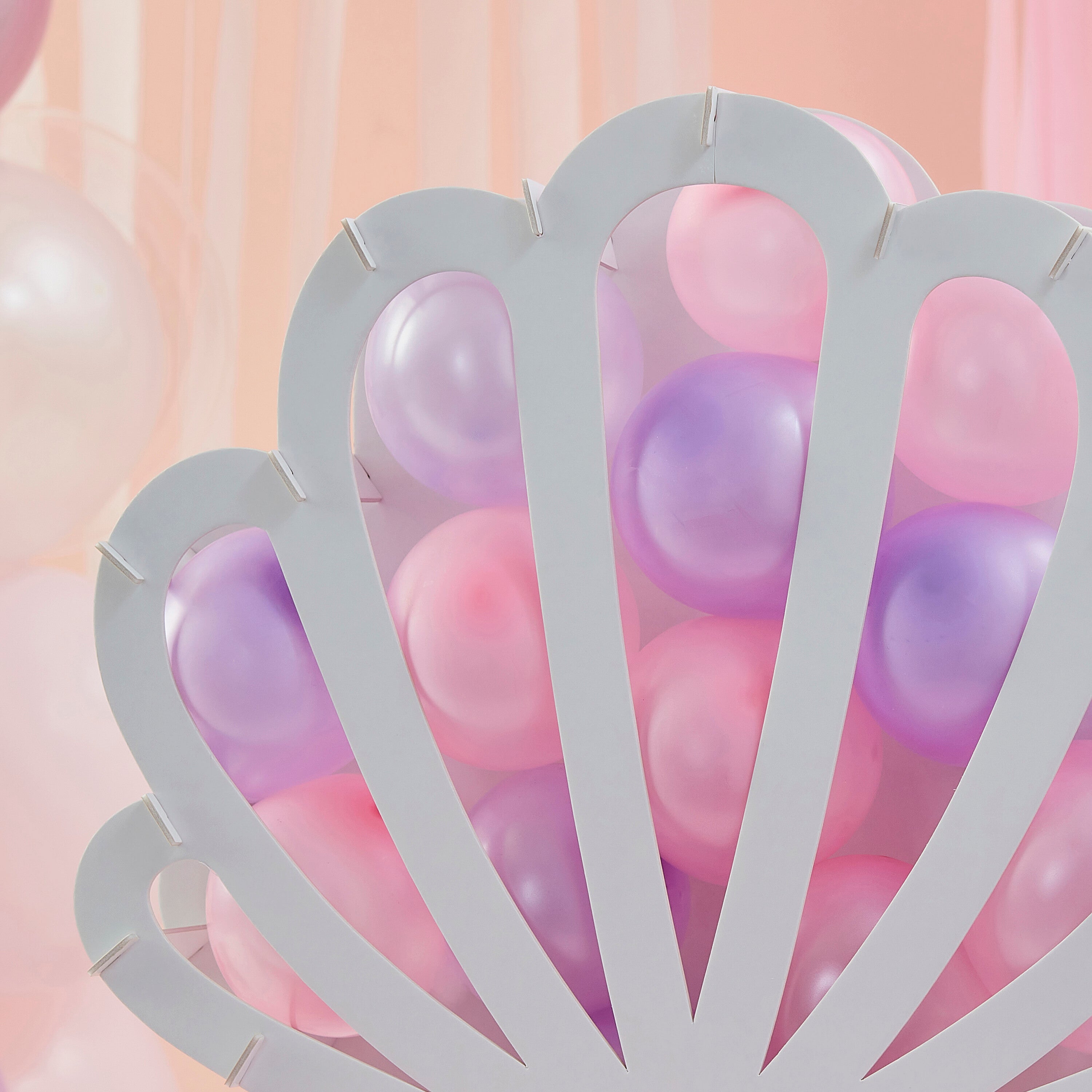 Shell Shaped Balloon Mosaic Stand Kit