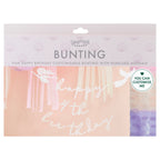 Customisable Pink and Iridescent Happy Birthday Bunting- 5 Inner Pack