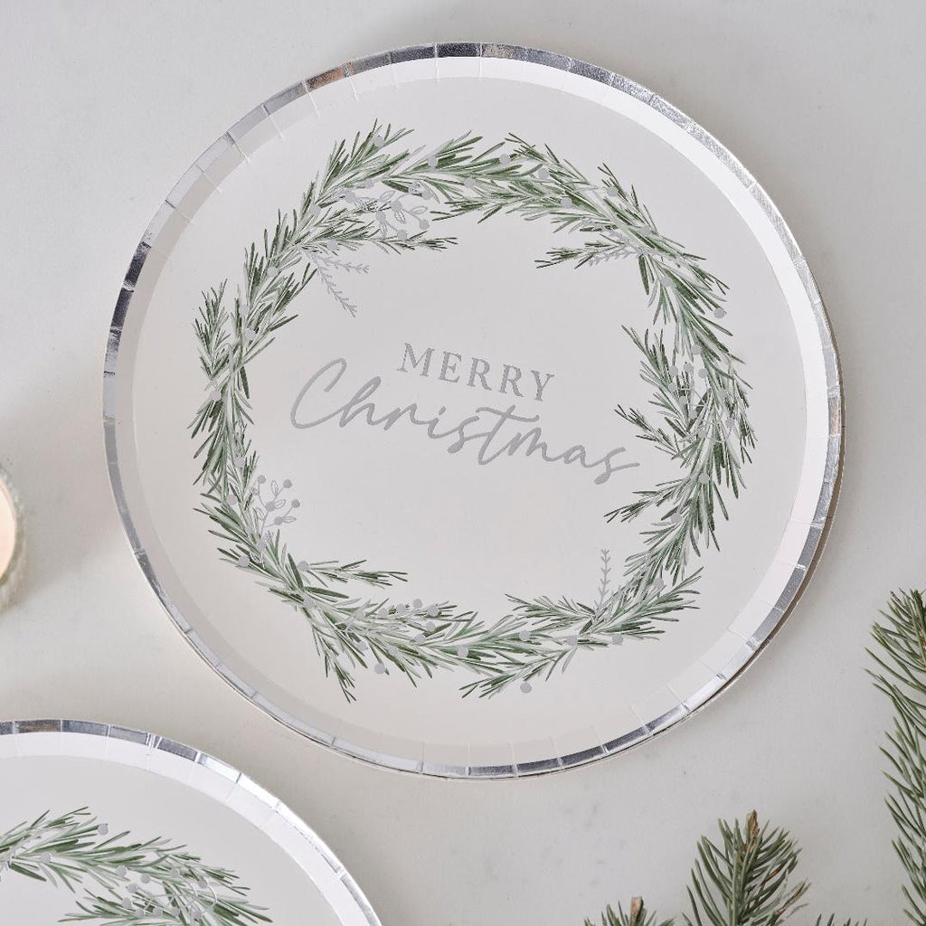 Merry Christmas Paper Plates - Beales department store