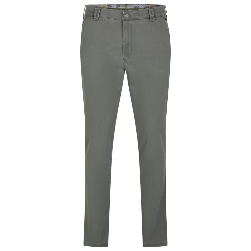 Meyer Men's New York Soft Twill Summer Chino Trousers - Dusky Grey - Beales department store