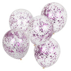 Lilac Confetti Balloons- 5 Inner Pack