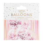 Lilac Confetti Balloons- 5 Inner Pack