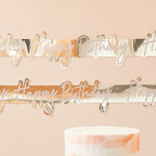 Gold Foil Happy Birthday Banner