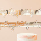 Gold Foil Happy Birthday Banner