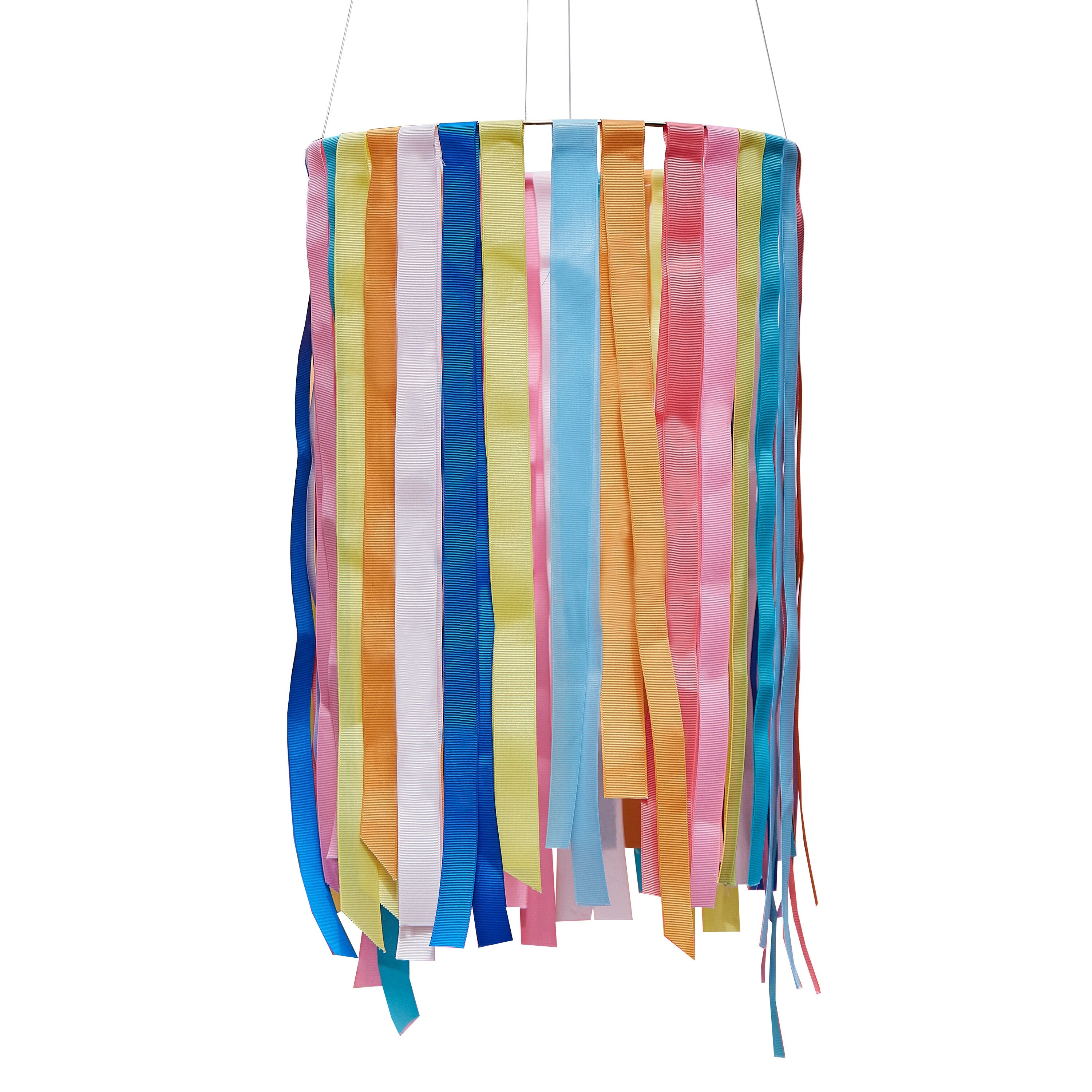Rainbow Hanging Ribbon Hoop