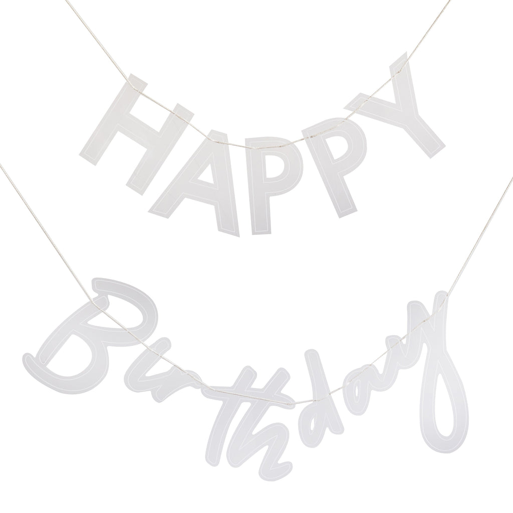 Acrylic Happy Birthday Bunting