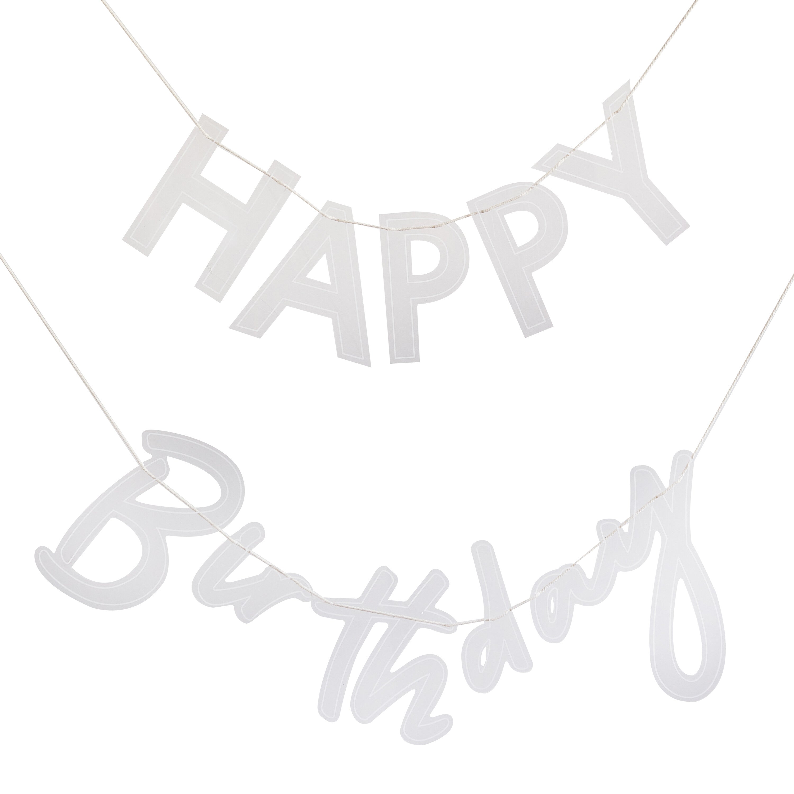 Acrylic Happy Birthday Bunting