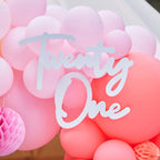 21st Birthday Balloon Arch Sign- 5 Inner Pack