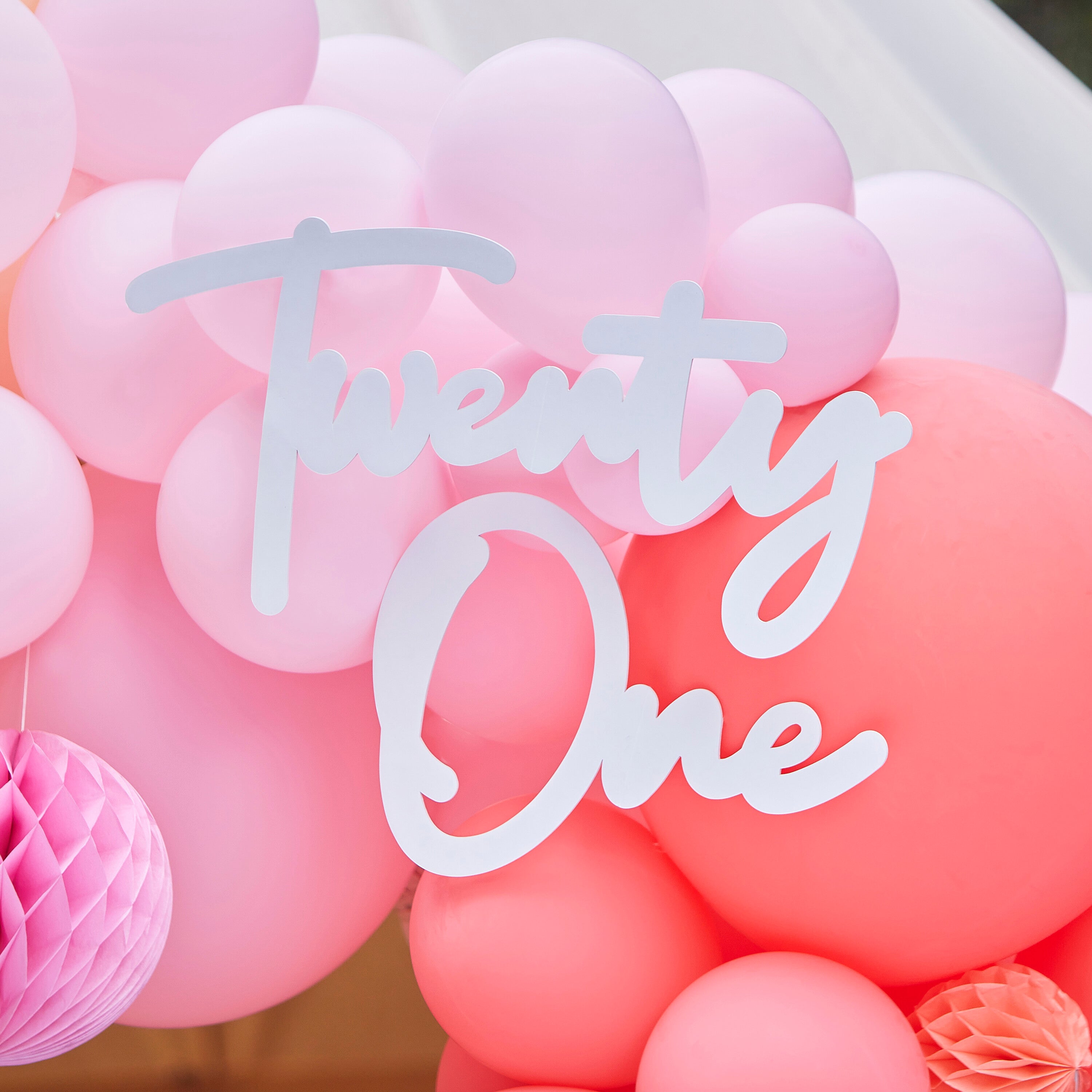 21st Birthday Balloon Arch Sign- 5 Inner Pack