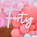 40th Birthday Balloon Arch Sign- 5 Inner Pack