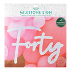 40th Birthday Balloon Arch Sign- 5 Inner Pack