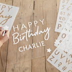 Birthday Number and Letter Stencils- 5 Inner Pack