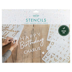 Birthday Number and Letter Stencils- 5 Inner Pack
