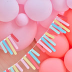 Multicoloured Card Fringe Bunting