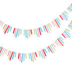 Multicoloured Card Fringe Bunting