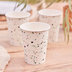 Terrazzo Print Paper Cups- 5 Inner Pack