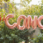 Congrats Rose Gold Congratulations Balloon Bunting- 5 Inner Pack