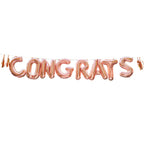 Congrats Rose Gold Congratulations Balloon Bunting