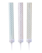 Pick & Mix Pastel Pastel & Gold Fountain Candles - 16cm