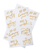 Pick & Mix Pastel Gold Foiled Temporary Tattoos