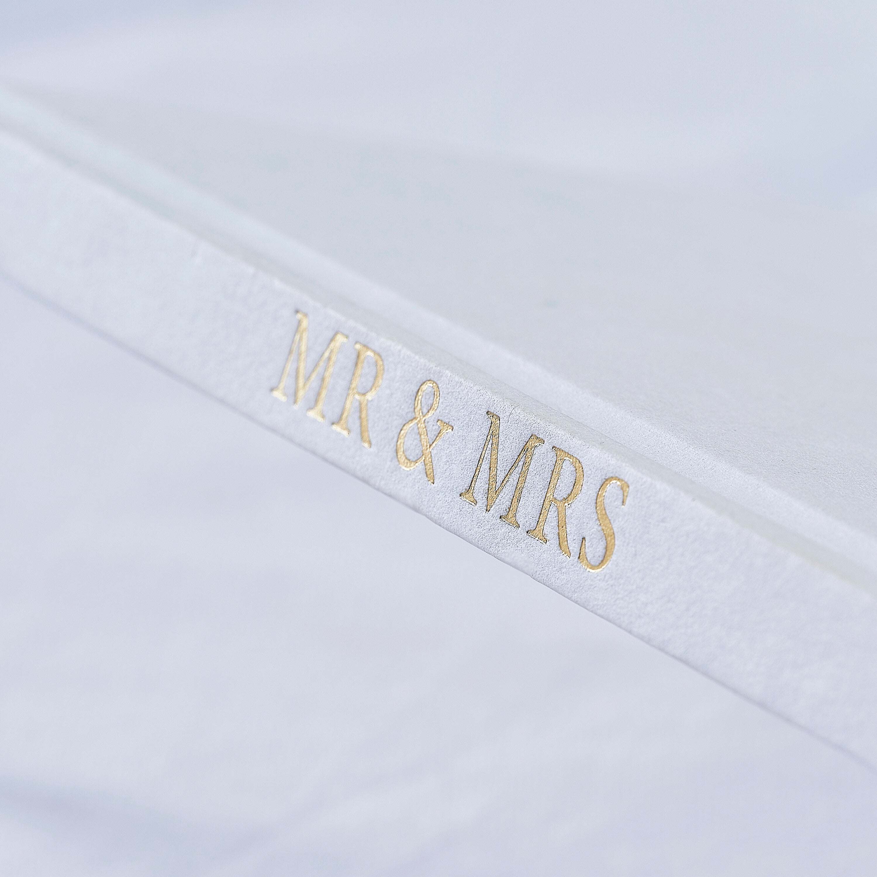 White Embossed Wedding Guest Book- 5 Inner Pack